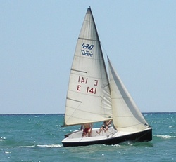 Alexa's Rocket 15 sailing