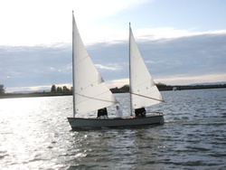 Sailing in a light wind