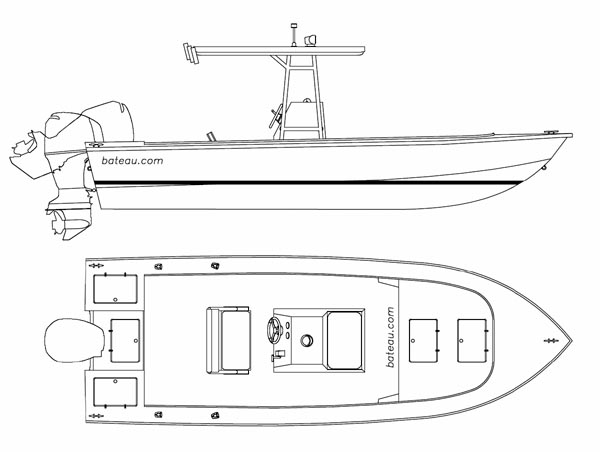 Abaco 23. [AB23] A classic looking sport fishing boat. Single or twin 