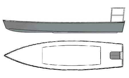 Flats Stalker 18. [FS18] A easy to pole, narrow beam flats fishing 