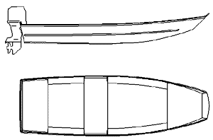 Jon Boat 16. [GF16] A simple and economical 16' flat bottom garvey 