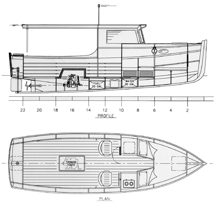 Launch Cruiser 24 by Chesapeake Marine Design