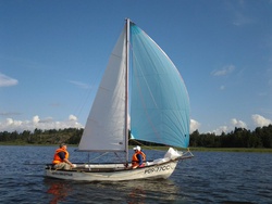 Argie 15 sailing with gennaker