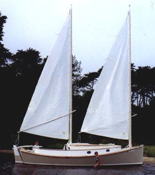 Catbird 24 on the water
