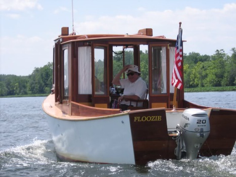 Outboard on the transom
